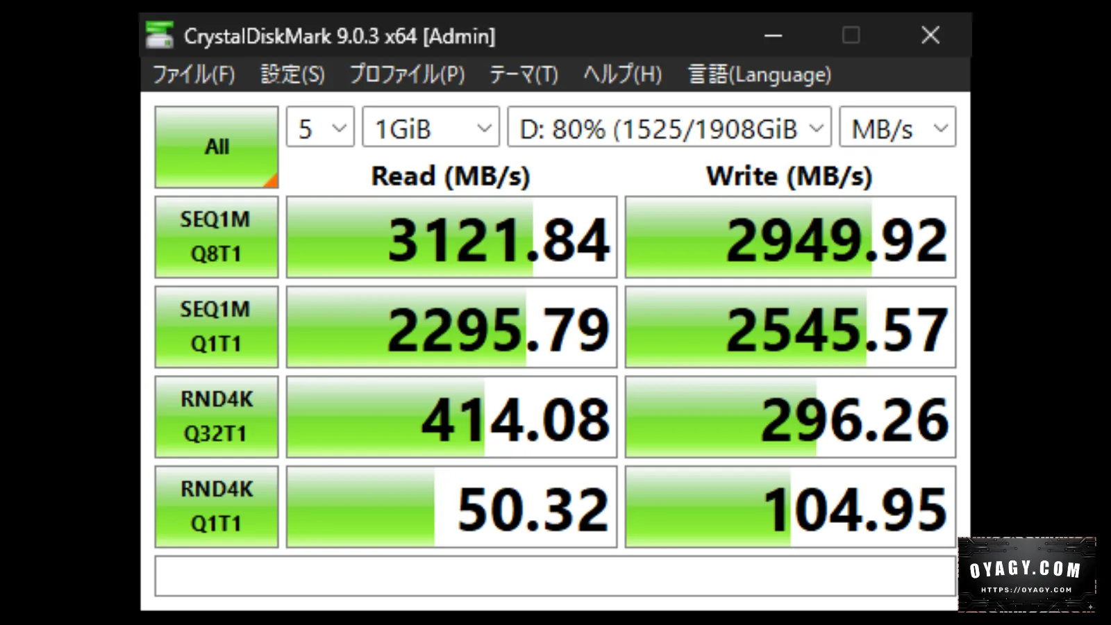 エレコムのポータブルSSD「ESD-EHC2000GBK」のベンチマーク