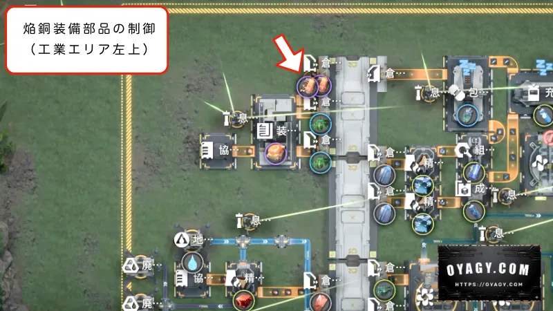 V1.5武陵での生産制御その1、焔銅装備部品の生産制御を詳しく解説
