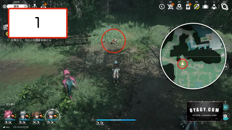 【Endfield】首礎の干からびた貯水オリジムシの場所1か所目