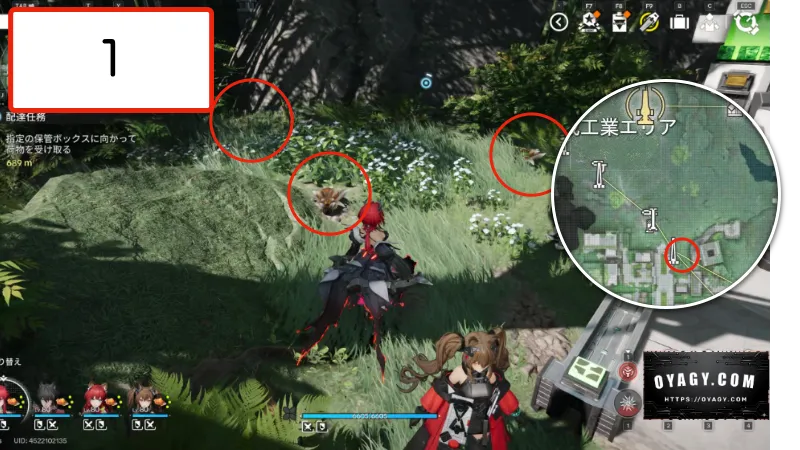 【Endfield】武陵の干からびた貯水オリジムシの場所1か所目