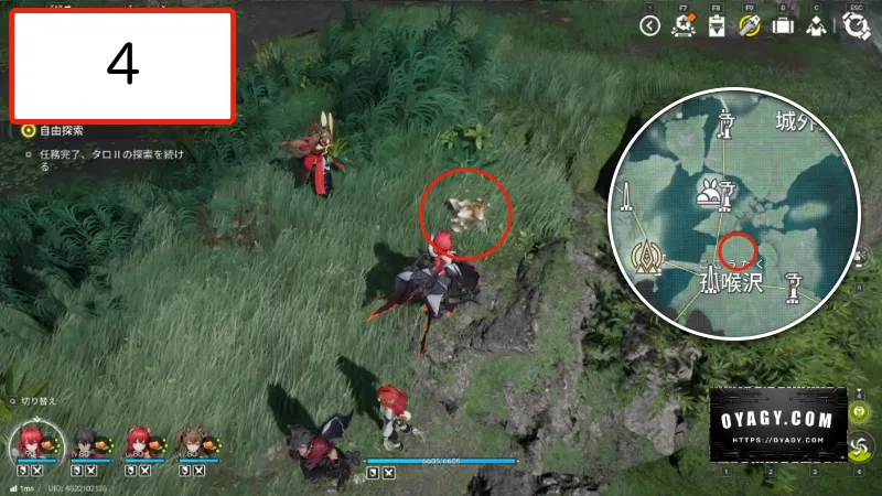 【Endfield】武陵の干からびた貯水オリジムシの場所4か所目