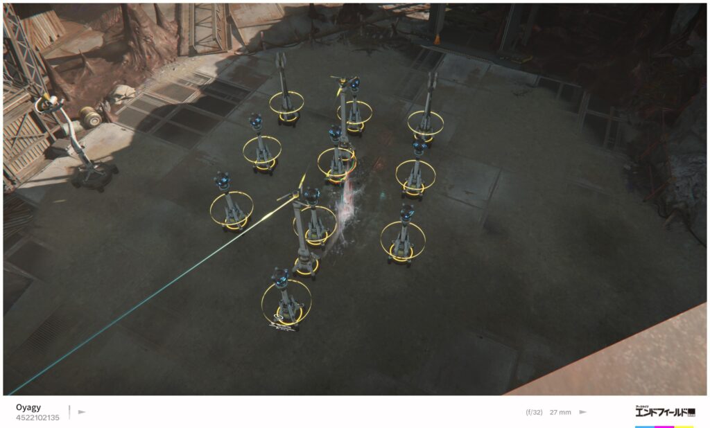 【Endfield】超域活性点（鉱山エリア）の戦闘設備配置例