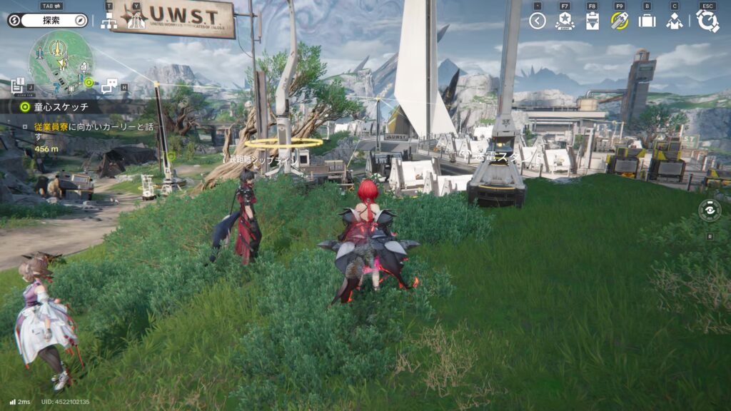 【Endfield】四号谷地：中枢エリアのジップラインの場所１